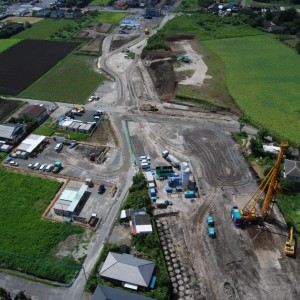 道路改築工事(有明志布志道路24-16工区)