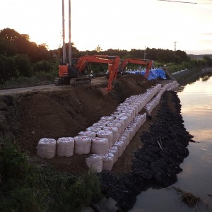 河川災害復旧工事(応急)(菱田川工区）