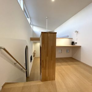 開放的LDKと中二階のあるお家